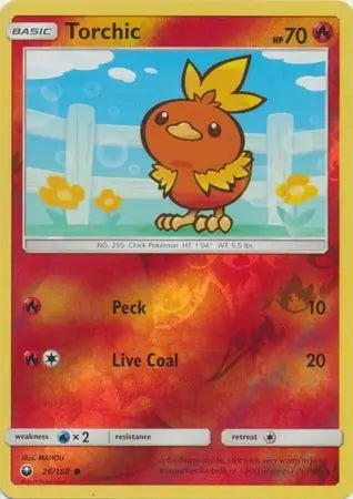 Celestial Storm Torchic #26/168 reverse holo