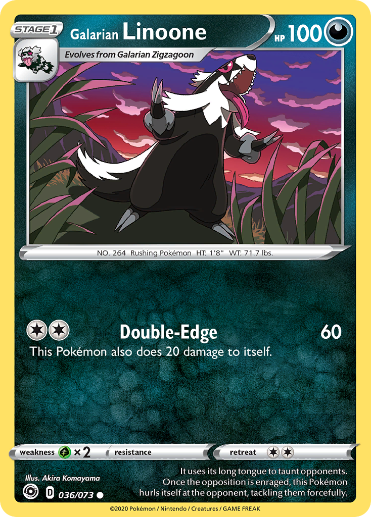 Champion’s Path Galarian Linoone #36/73