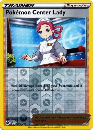 Champion’s Path Pokémon Center Lady #60/73 reverse holo