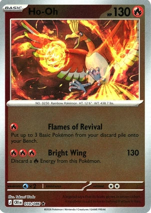 Chaos Rising Ho-Oh #010/86 reverse holo