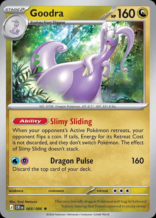 Chaos Rising Non - Holo Goodra #068/86