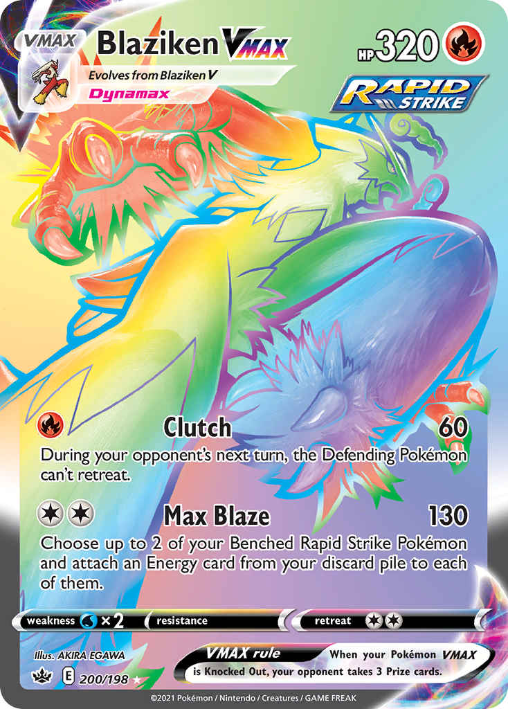 Chilling Reign Blaziken VMAX #200/198