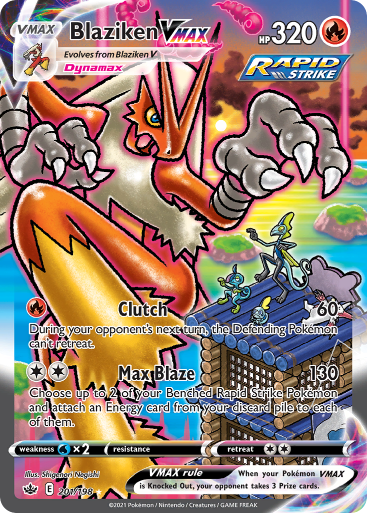 Blaziken VMAX Rainbow Rare