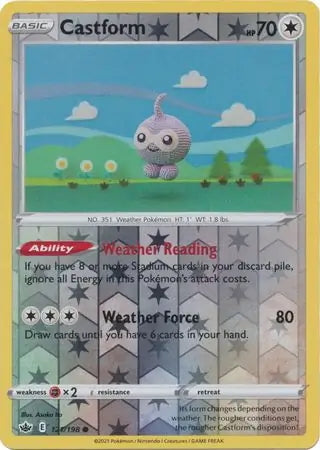 Chilling Reign Castform #121/198 reverse holo