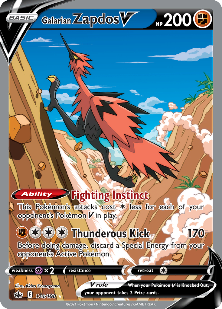Galarian Zapdos V Full Art