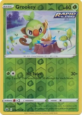 Chilling Reign Grookey #16/198 reverse holo