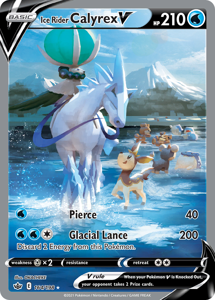 Chilling Reign Ice Rider Calyrex V #164/198