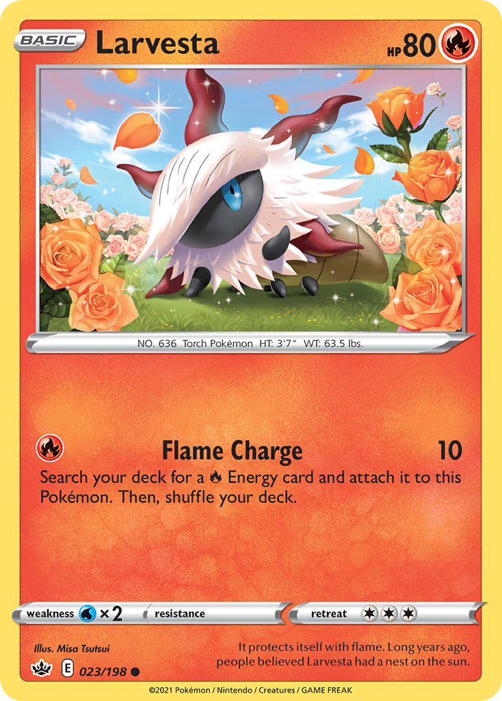 Chilling Reign Larvesta #23/198