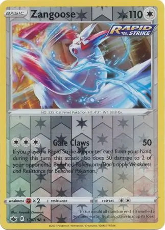 Chilling Reign Zangoose #120/198 reverse holo