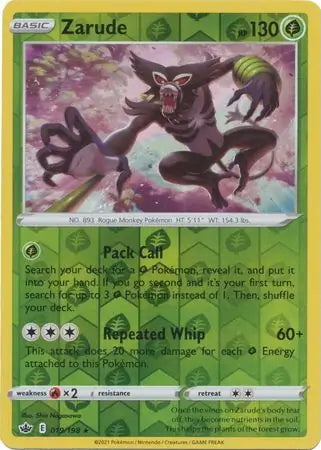 Chilling Reign Zarude #19/198 reverse holo