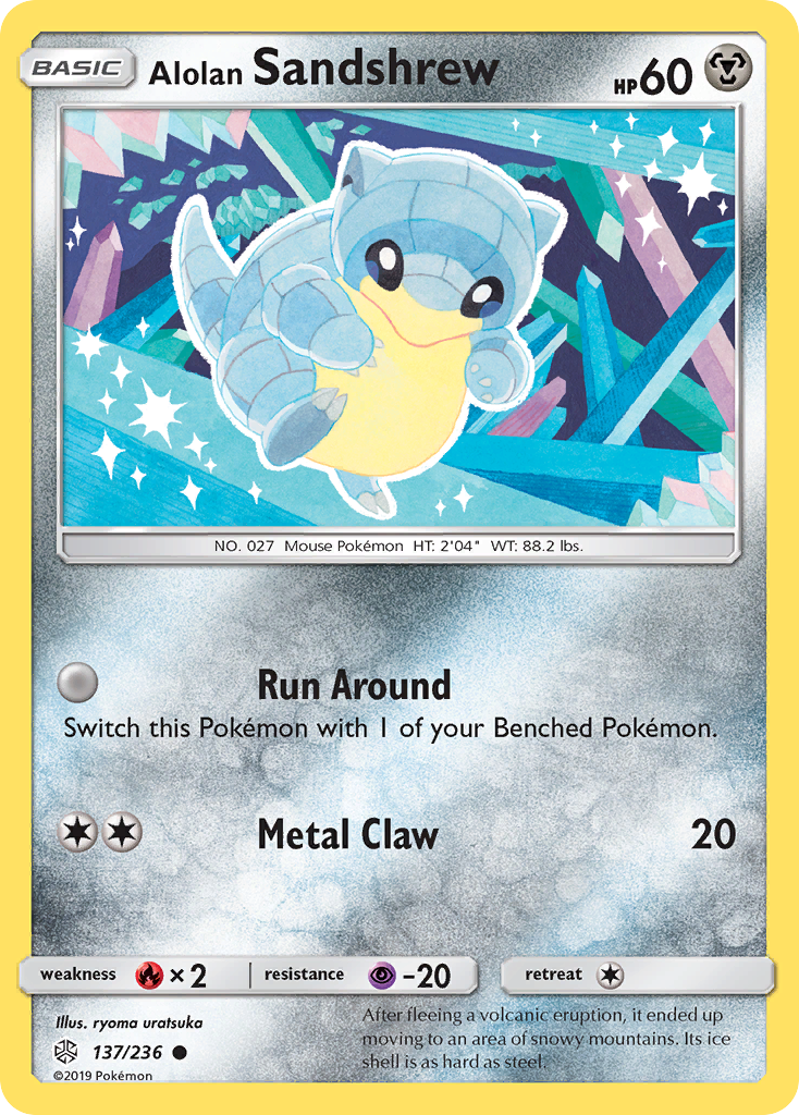 Cosmic Eclipse Alolan Sandshrew #137/236