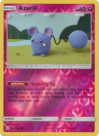 Cosmic Eclipse Azurill #146/236 reverse holo