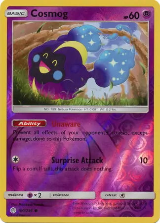 Cosmic Eclipse Cosmog #100/236 reverse holo