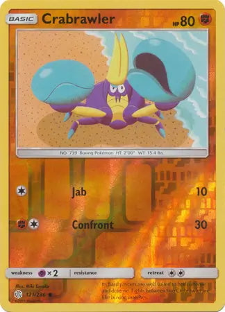 Cosmic Eclipse Crabrawler #121/236 reverse holo