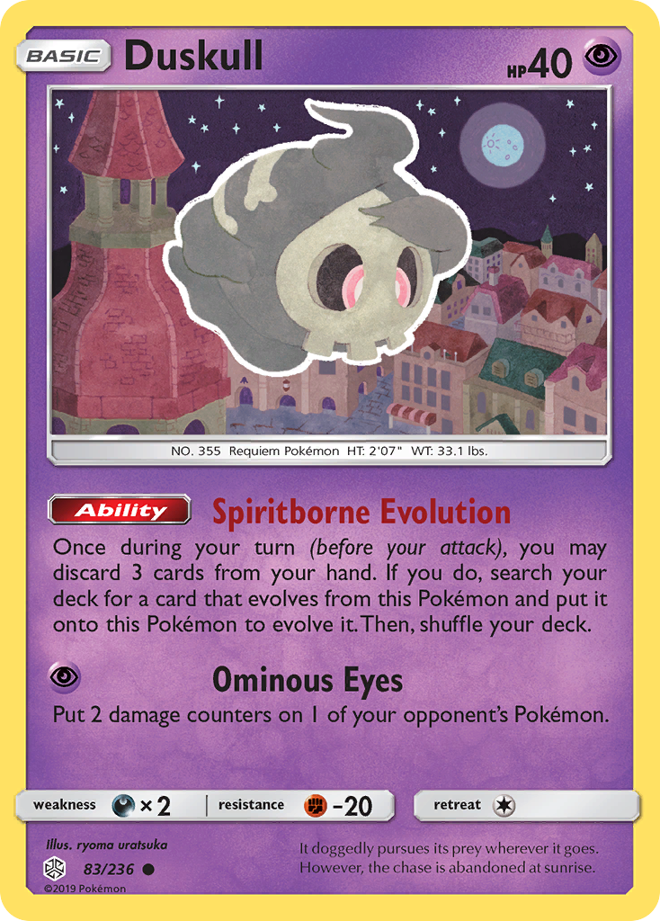 Cosmic Eclipse Duskull #83/236