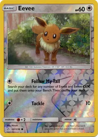 Cosmic Eclipse Eevee #167/236 reverse holo