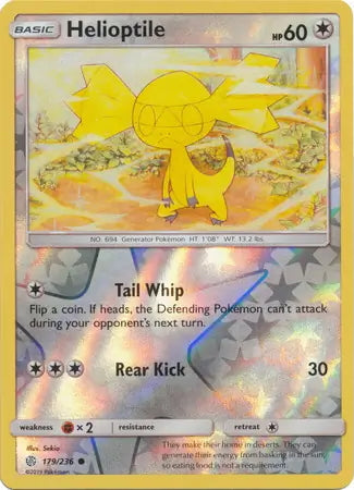 Cosmic Eclipse Helioptile #179/236 reverse holo