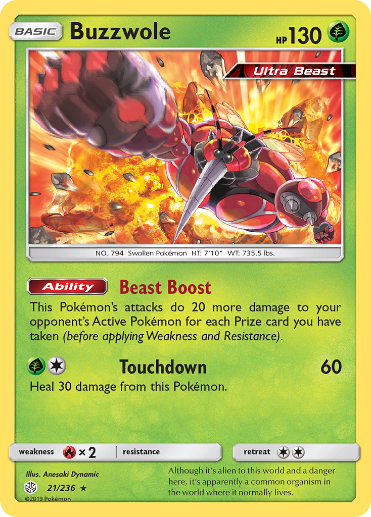 Cosmic Eclipse Holo Buzzwole #21/236