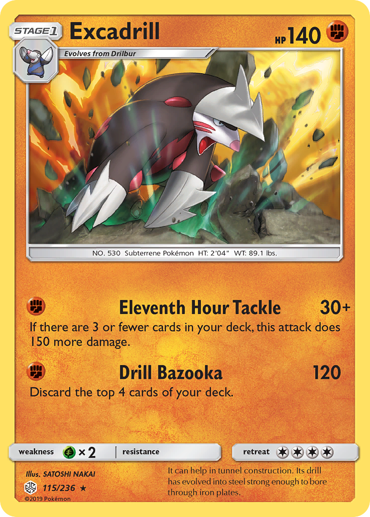 Cosmic Eclipse Holo Excadrill #115/236