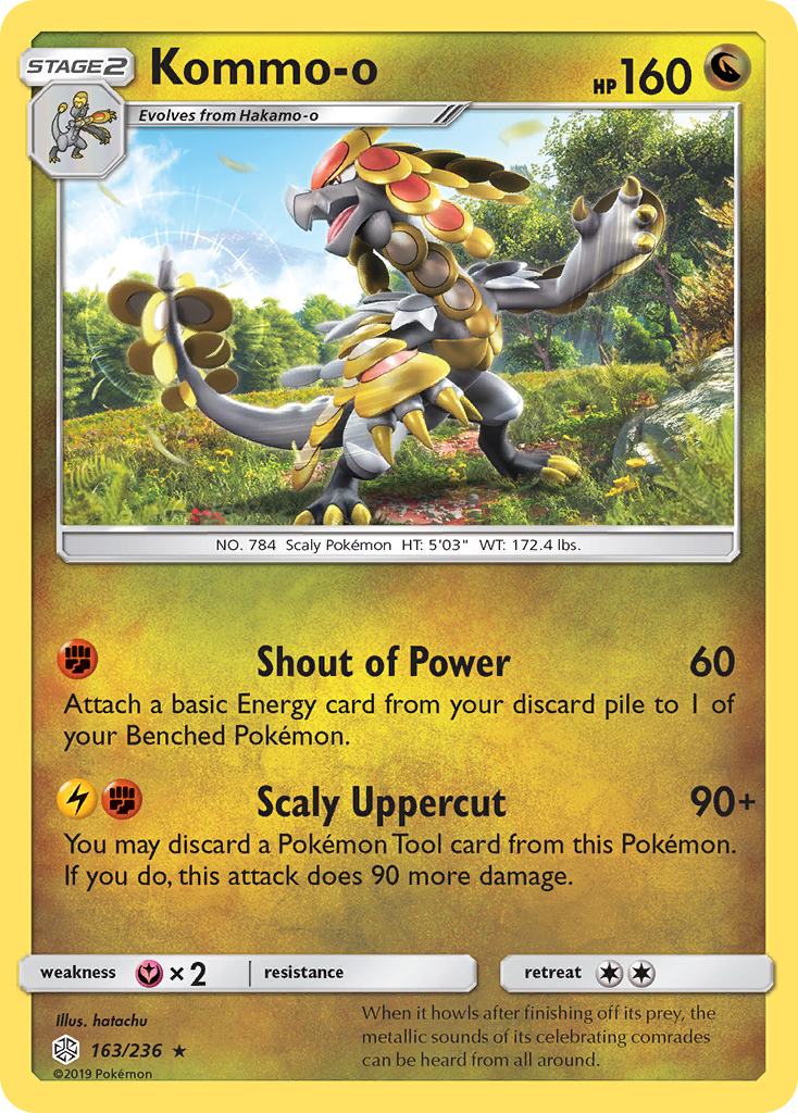 Cosmic Eclipse Holo Kommo-o #163/236