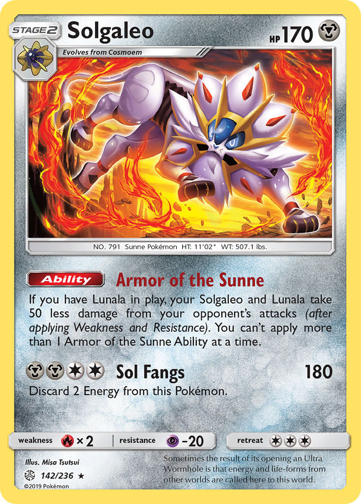 Cosmic Eclipse Holo Solgaleo #142/236