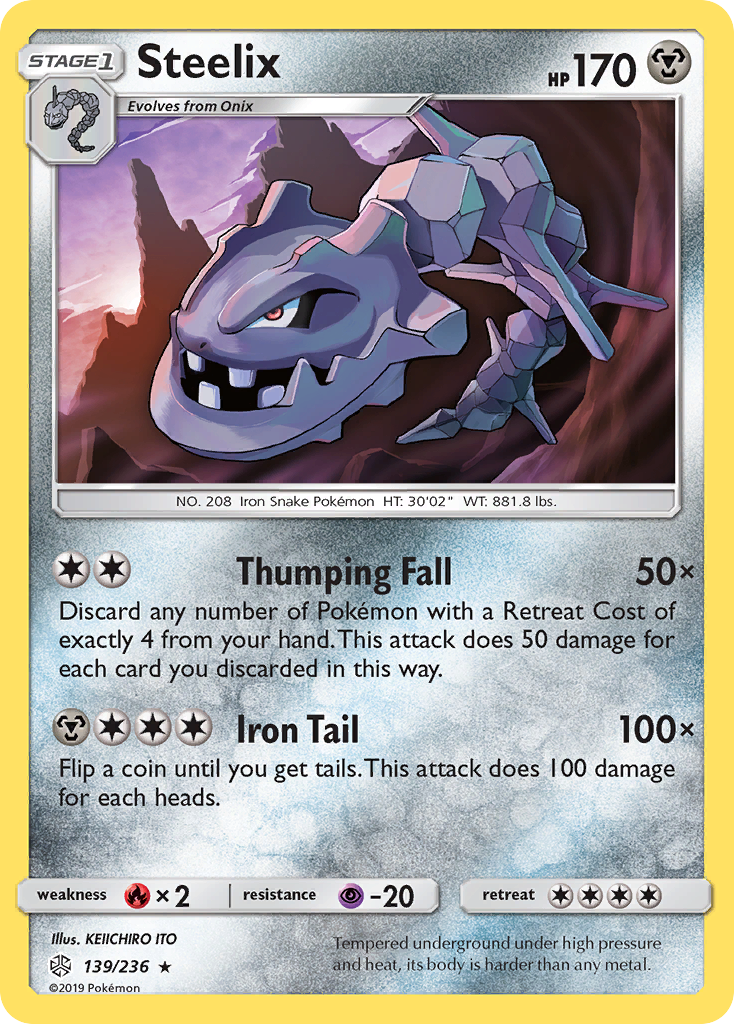 Cosmic Eclipse Holo Steelix #139/236