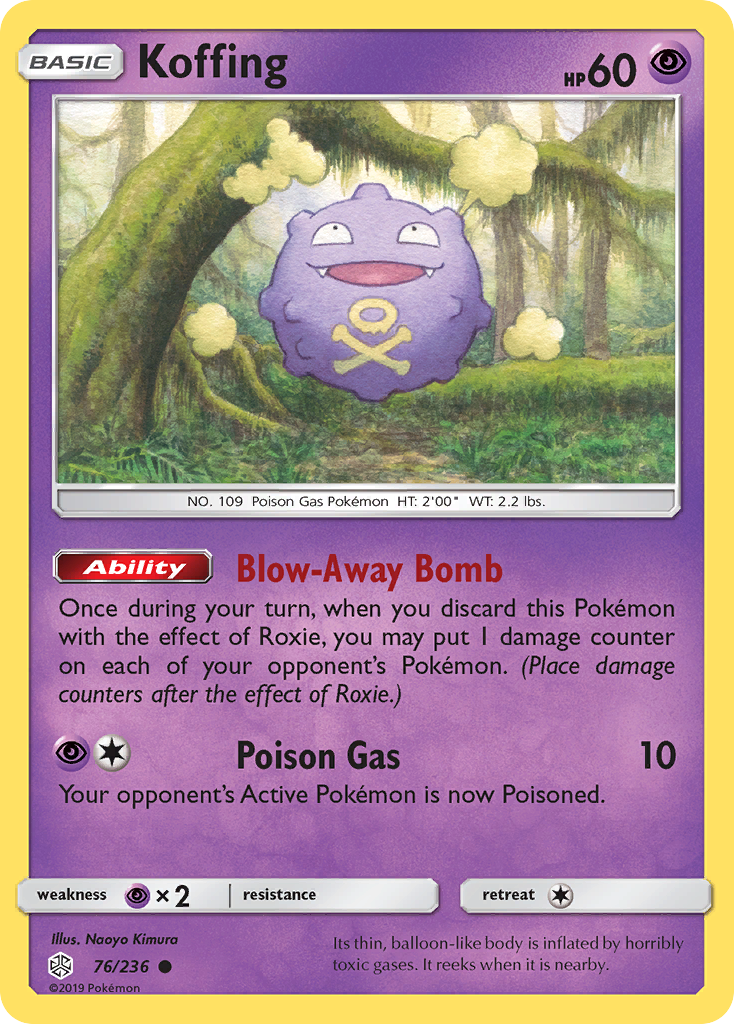 Cosmic Eclipse Koffing #76/236