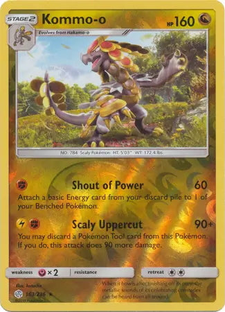 Cosmic Eclipse Kommo-o #163/236 reverse holo
