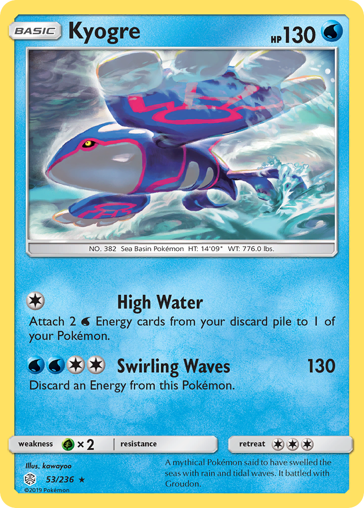 Cosmic Eclipse Kyogre #53/236
