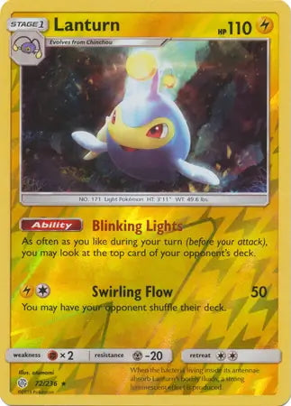 Cosmic Eclipse Lanturn #72/236 reverse holo