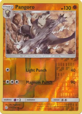 Cosmic Eclipse Pangoro #120/236 reverse holo