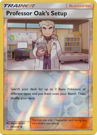 Cosmic Eclipse Professor Oak’s Setup #201/236 reverse holo