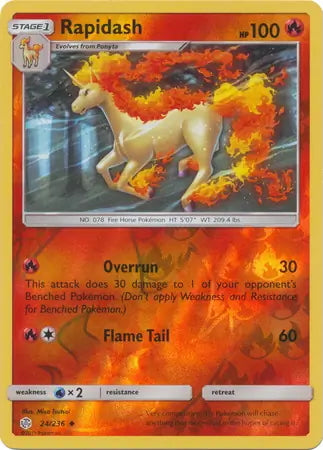 Cosmic Eclipse Rapidash #24/236 reverse holo