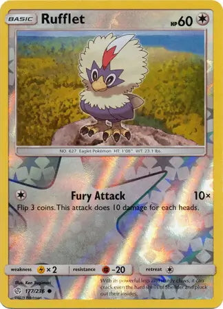 Cosmic Eclipse Rufflet #177/236 reverse holo