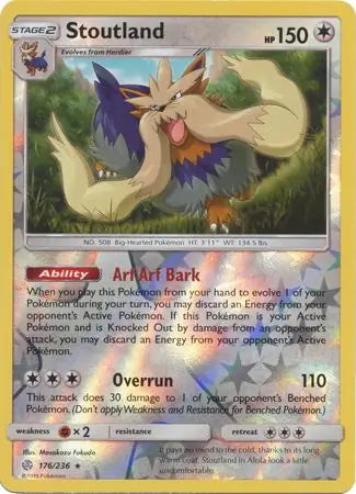 Cosmic Eclipse Stoutland #176/236 reverse holo