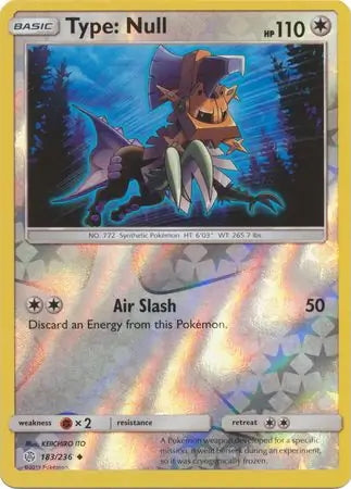 Cosmic Eclipse Type: Null #183/236 reverse holo