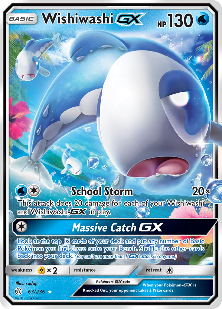 Cosmic Eclipse Wishiwashi GX #63/236