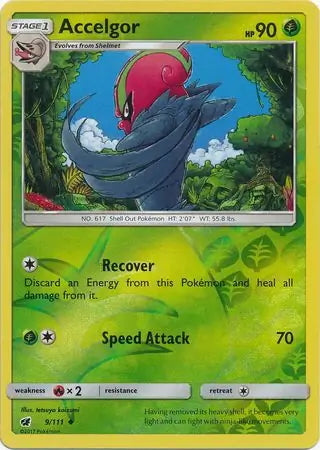 Crimson Invasion Accelgor #9/111 reverse holo