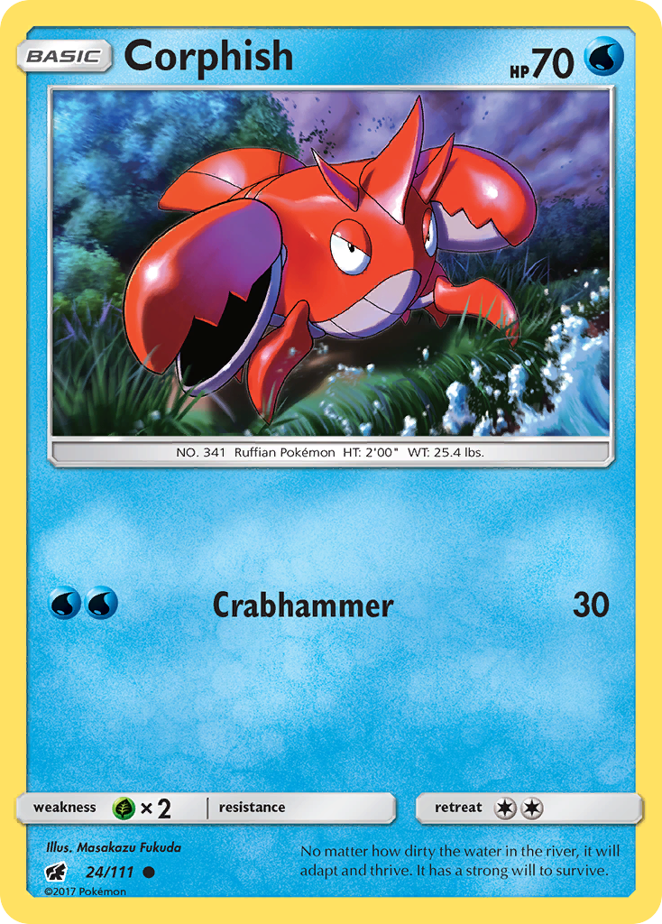 Crimson Invasion Corphish #24/111
