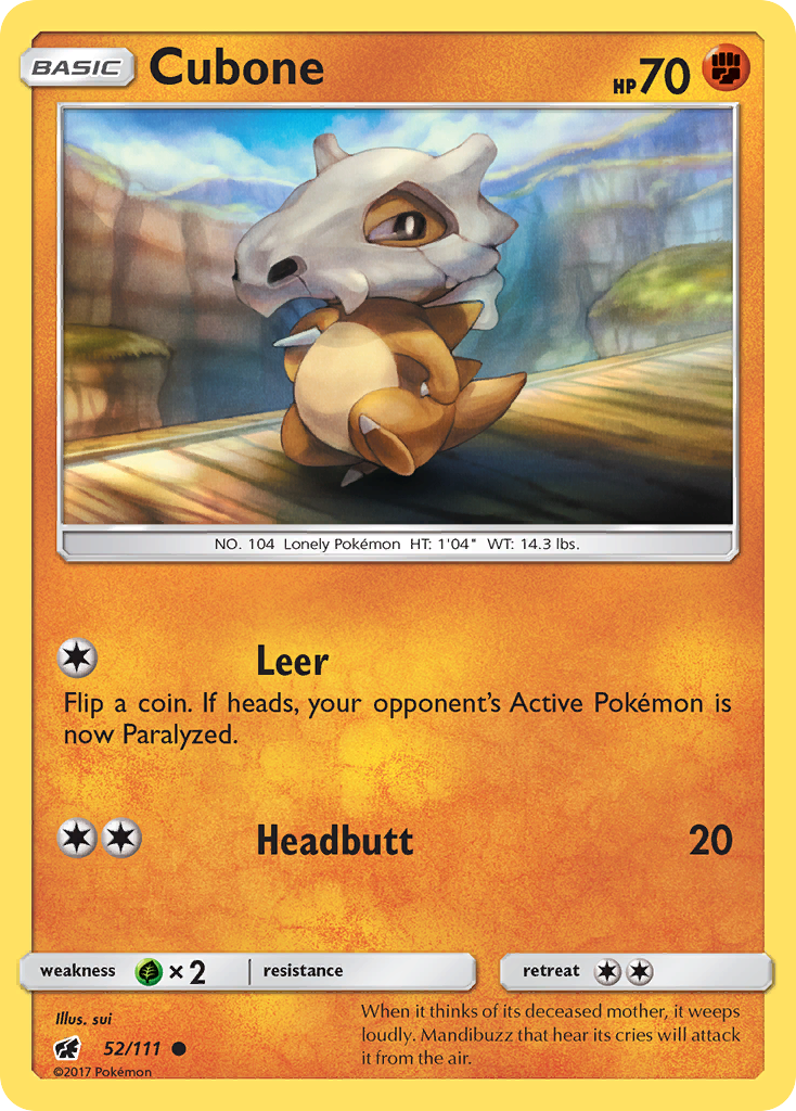 Crimson Invasion Cubone #52/111