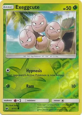 Crimson Invasion Exeggcute #4/111 reverse holo