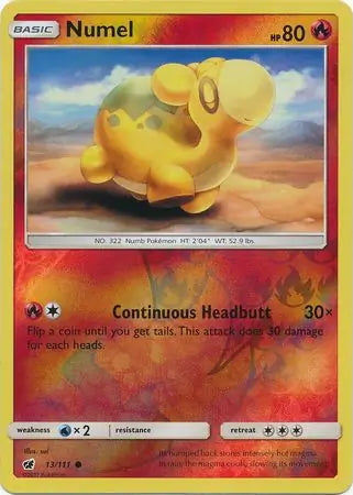 Crimson Invasion Numel #13/111 reverse holo