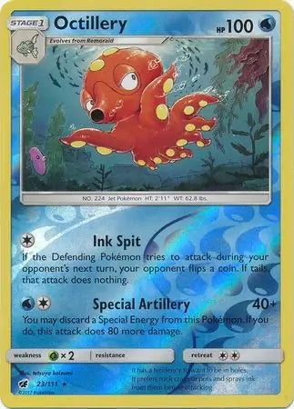 Crimson Invasion Octillery #23/111 reverse holo