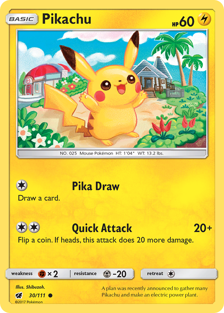 Crimson Invasion Pikachu #30/111
