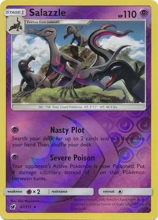 Crimson Invasion Salazzle #47/111 reverse holo