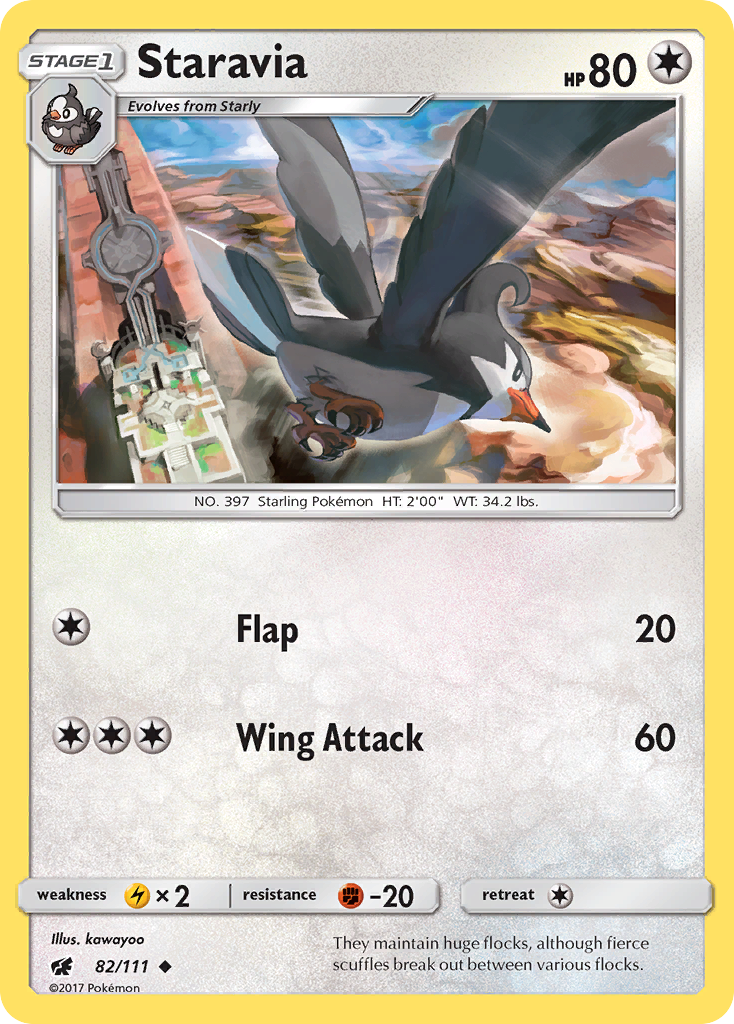 Crimson Invasion Staravia #82/111