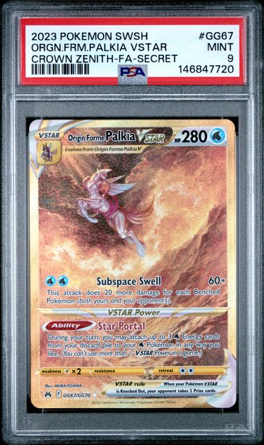 Crown Zenith Origin Forme Palkia VSTAR PSA9 #146847720
