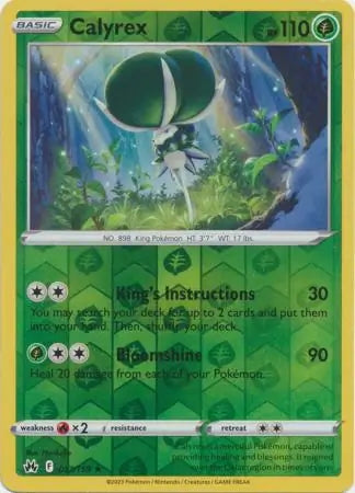 Crown Zenith Calyrex #17/159 reverse holo