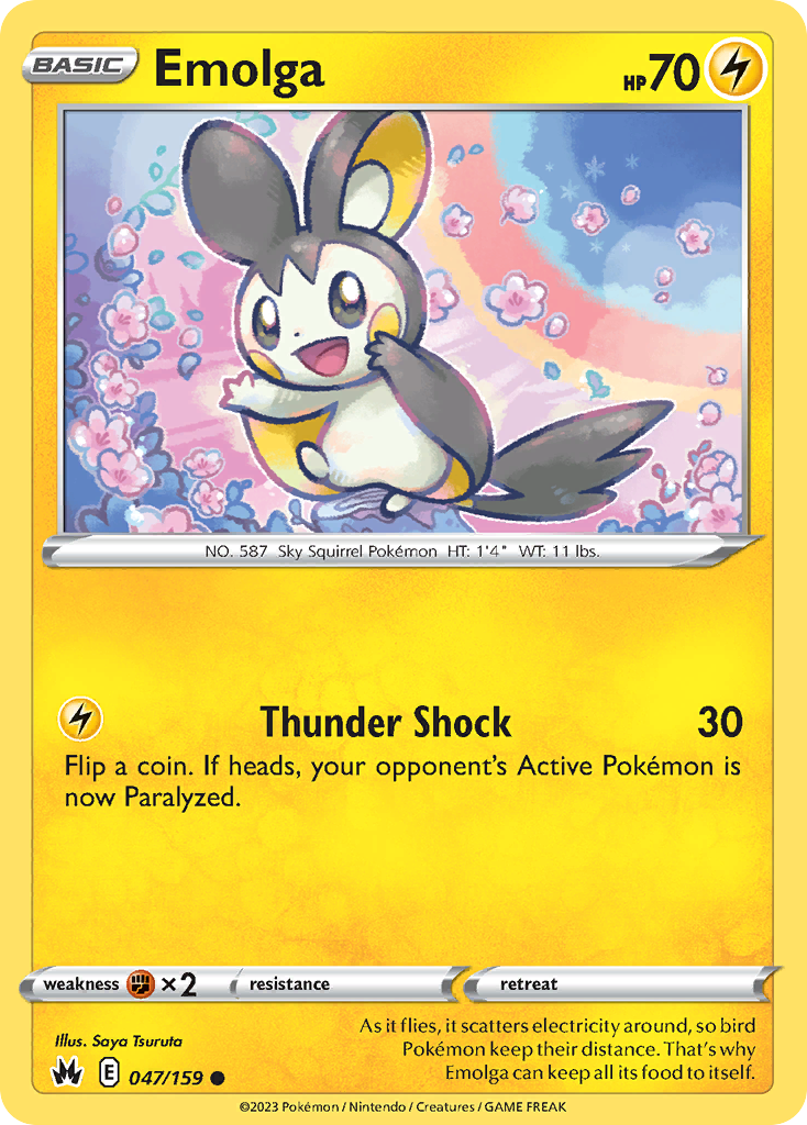 Crown Zenith Emolga #47/159