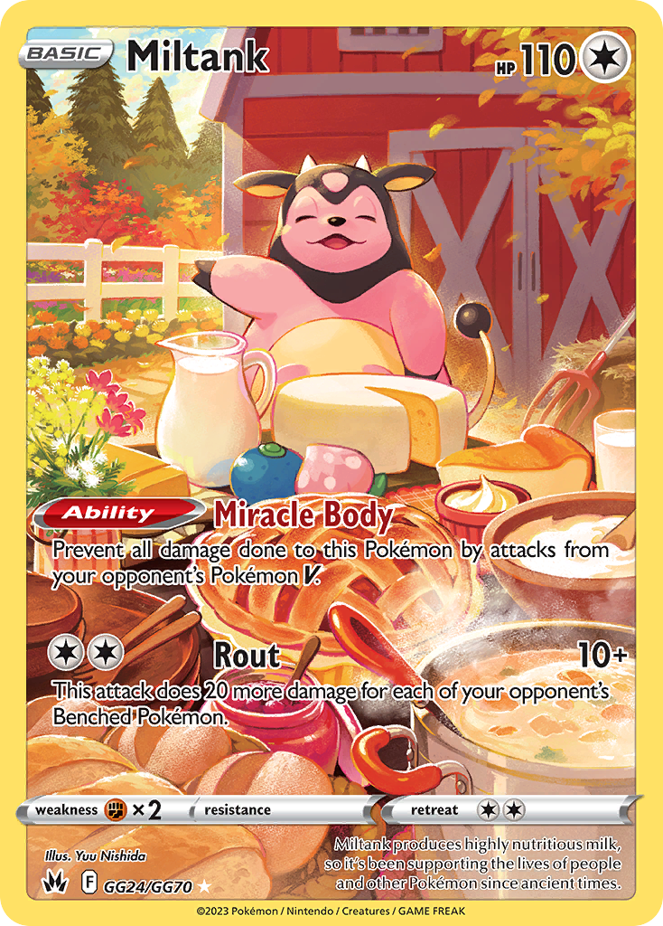Crown Zenith Galarian Gallery Miltank #GG24/70